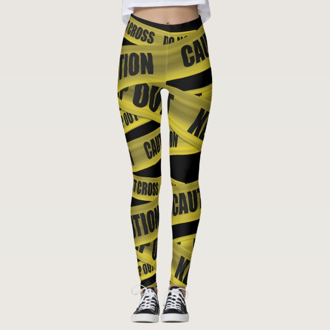 Vorsicht-Band Leggings (Vorderseite)