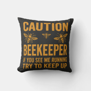 Vorsicht Beekeeper Graphic Im a Stolz Beekeeper Te Kissen