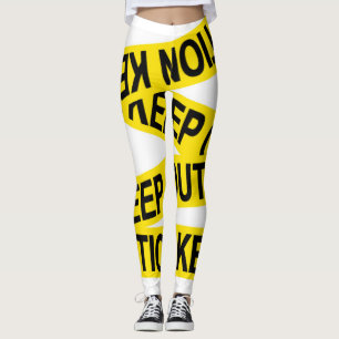 Vorsicht behalten heraus Band Leggings