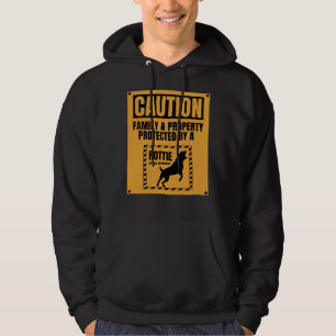 Vorsicht bei der von Rottie Cool Rottweile geschüt Hoodie