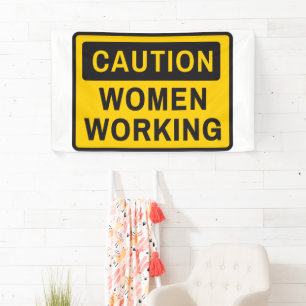 Vorsicht bei Frauen Banner