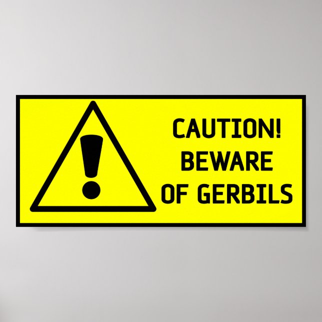 Vorsicht bei Gerbils Poster (Vorne)