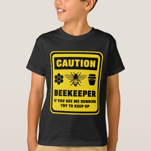 Vorsicht-Bienen-Wächter T-Shirt (Vorderseite)