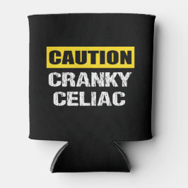 Vorsicht Cranky Celiac Funny Warning Sign Dosenkühler