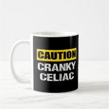 Vorsicht Cranky Celiac Funny Warning Sign