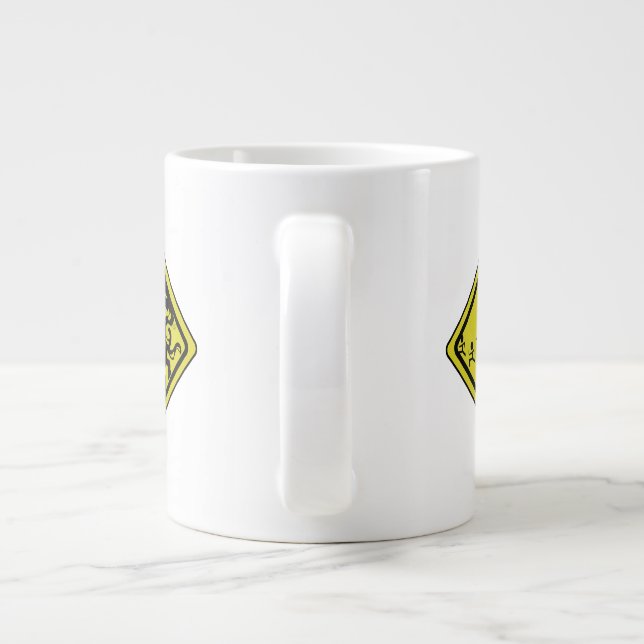 Vorsicht Cthulhu Kaffee-Tasse Jumbo-Tasse (Rückseite)