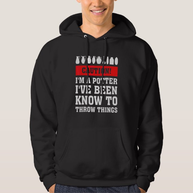 Vorsicht, dass ich ein Potter bin, den ich so gut  Hoodie (Vorderseite)