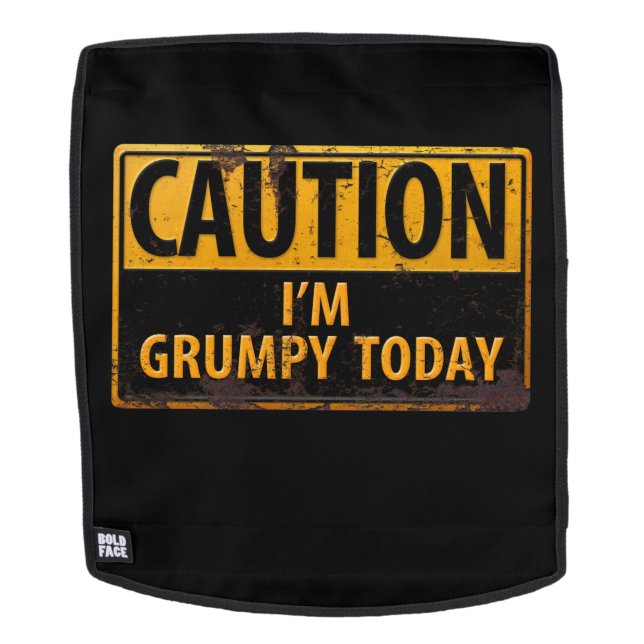 VORSICHT, dass ich heute gruselig bin - Gefahrensy Rucksack (Abnehmbare Front)