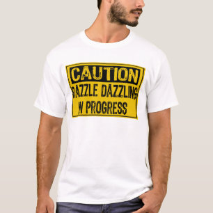 Vorsicht, dass Schildkröte sie in Progress-Bk/Yl T-Shirt