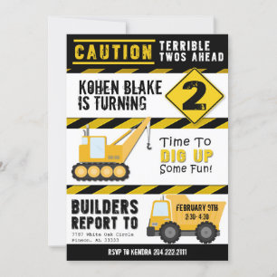 Vorsicht - Einladung von zwei.