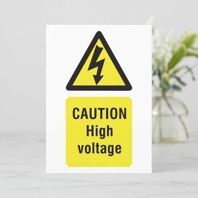 Vorsicht - Einladung zur Hochspannungswarnung (Von Creator hochgeladen)