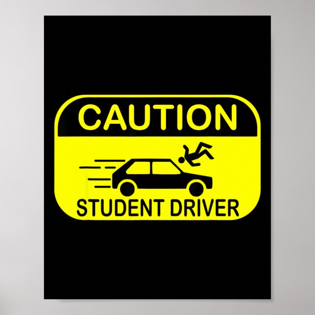 Vorsicht Fahrschüler Lustig  Poster (Vorne)