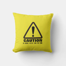 Vorsicht! Funny First Birthday Party Einladung Kissen