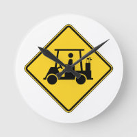 Vorsicht Golf Cart Schild
