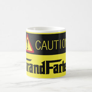 Vorsicht Großvater Vater der Tag lustiger Schlamm Kaffeetasse
