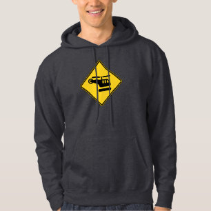 Vorsicht Helicopter-Zeichen Hoodie