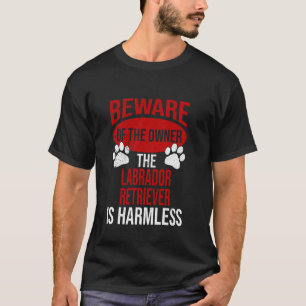 Vorsicht - Hundepapa Hundemama Labrador Retriever T-Shirt