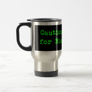 Vorsicht, ich halte für Black Shuck Reisebecher