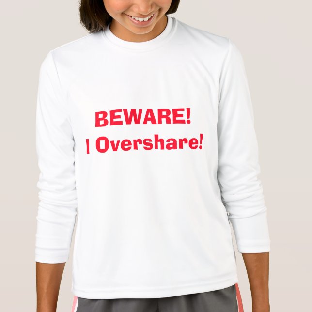 Vorsicht! Ich überteile! Funny 4Ann T-Shirt (Vorderseite)