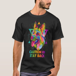 Vorsicht K9 Zurückbleiben Deutscher Schäferhund Hu T-Shirt