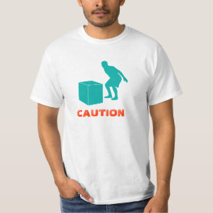 Vorsicht-Kasten-Sprung T-Shirt