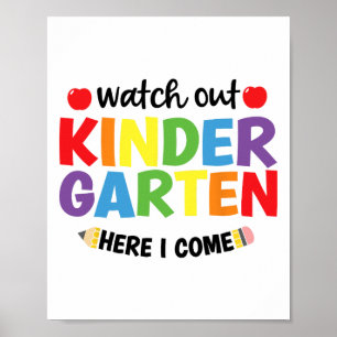 Vorsicht Kindergarten Ich Komme Kinder Zurück Zu Poster