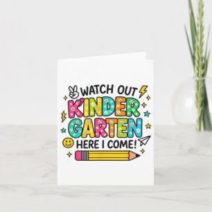 Vorsicht Kindergarten Ich Komme Zurück Zur Schule Karte