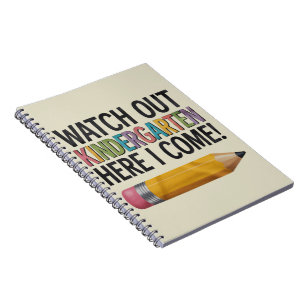 Vorsicht Kindergarten, ich komme zurück zur Schule Notizblock