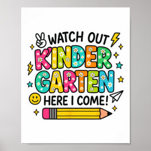 Vorsicht Kindergarten Ich komme zurück zur Schule Poster