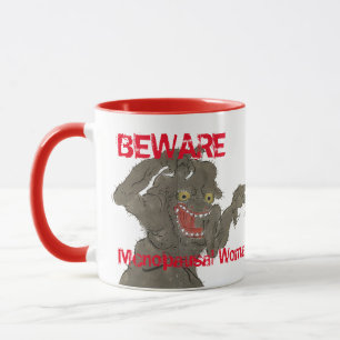 Vorsicht Menopausal Woman Funny Monster Tasse