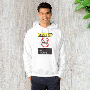Vorsicht Nichtrauchen Schild Hoodie