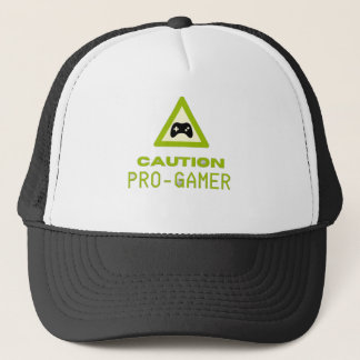 Vorsicht Pro-Gamer Trucker-Mütze - Retro-Gaming-St Truckerkappe