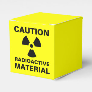 Vorsicht-radioaktives Geschenkschachtel