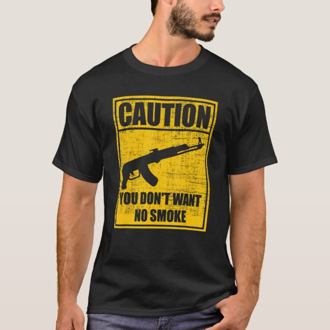 Vorsicht, Sie Wollte kein Raucher Draco Gun Mini D T-Shirt (Vorderseite)