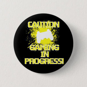 Vorsicht, Spiel laufend Button