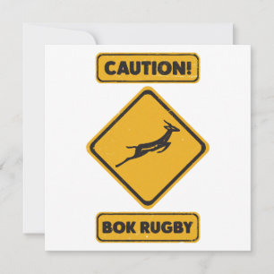 Vorsicht - SpringBoks Überquerung Einladung
