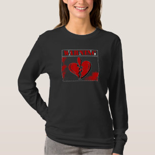 Vorsicht Symbol Heartbreaker Zerbrochenes Herz Lie T-Shirt