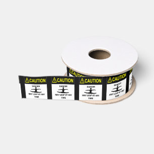 Vorsicht-Tänzer 1,5" Grosgrain-Band Ripsband