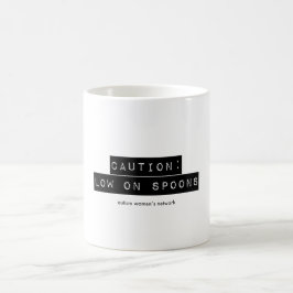 Vorsicht: Tief auf Löffel-Tasse Kaffeetasse