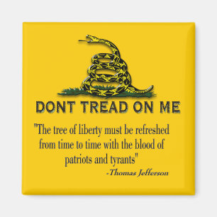 VORSICHT "Tread on me" FLAG Magnet