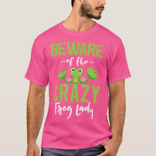 Vorsicht vor dem Besitzer des verrückten Froschfrö T-Shirt