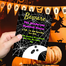 Vorsicht vor dem Black Spider Weds Ghost-Halloween