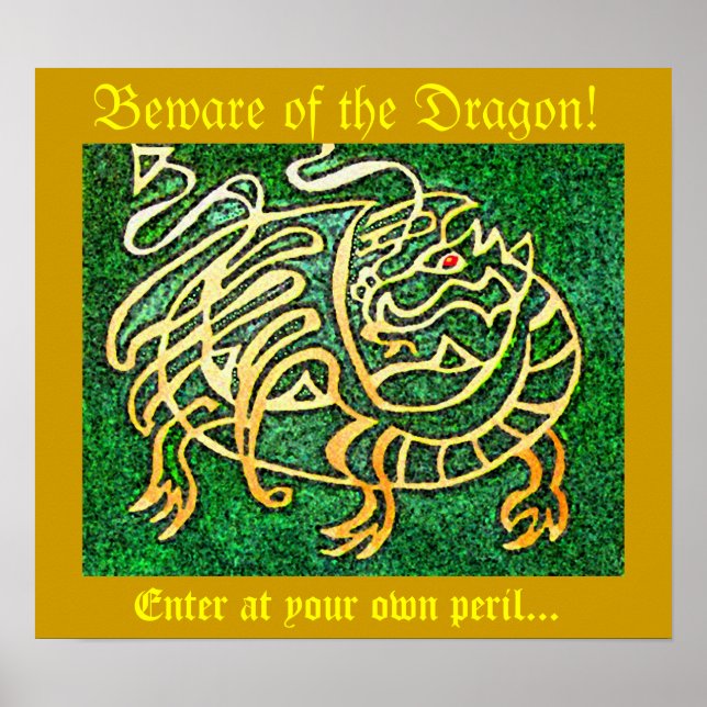 Vorsicht vor dem Drachen Poster (Vorne)