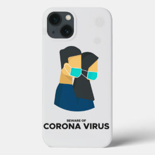 Vorsicht vor dem Fall Coronavirus iPhone Case-Mate iPhone Hülle