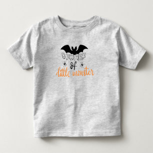 Vorsicht vor dem kleinen Monster Halloween-Kleinki Kleinkind T-shirt