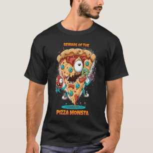Vorsicht vor dem Pizza Monster A Fun und Delicious T-Shirt