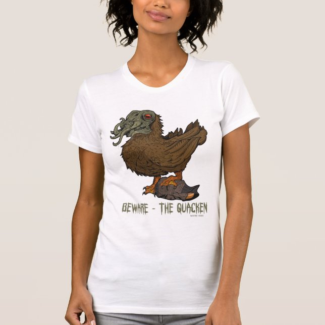 Vorsicht vor dem Quacken Ladys Jersey T - Shirt (Vorderseite)