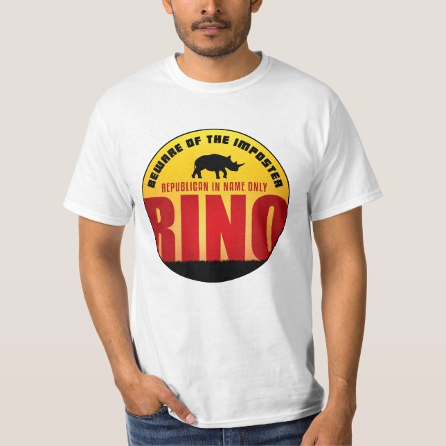 Vorsicht vor dem RINO T-Shirt (Vorderseite)