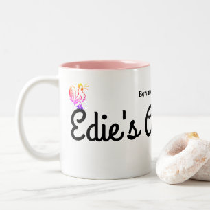 Vorsicht vor dem Rooster, Edie's Auto Shop T - Shi Zweifarbige Tasse