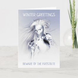 Vorsicht vor der Erfrierung. Eisvampir Karte